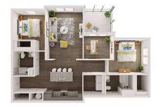 2 Bedroom 06-6302 floor plan